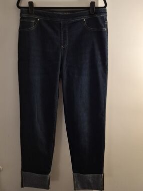 Chico's Women's Dark Indigo Denim Slim Leg Ankle Jeggings